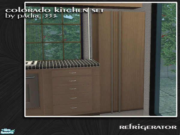 Sims 2 — Colorado Kitchen - Refrigerator by Padre — Contemporary and warm. New kitchen set by padre333. Created with ALL