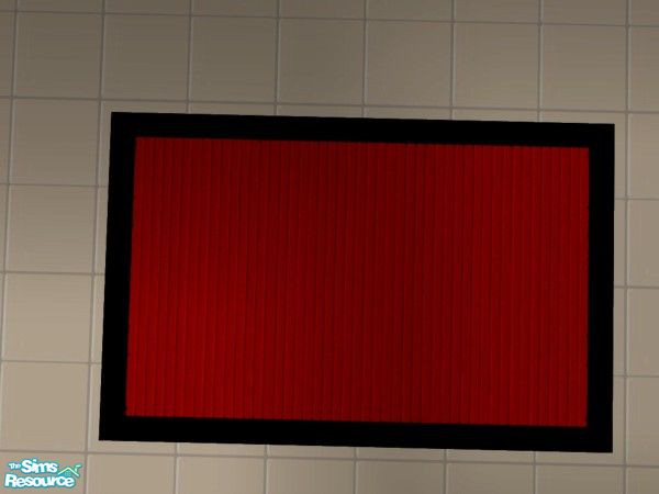 Sims 2 — Romantica Bedroom - Carpet by MysticVelvet — Bold red Carpet with black borders. Maxis mesh.