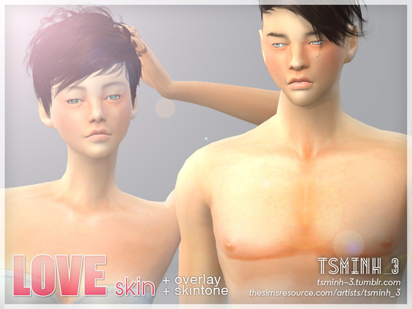 Sims 4 — LOVE Skin ( ASIAN ) by TsminhSims — This is my 'T-SKIN B' :) But I have worked a lot on it more than the last so