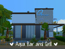 Sims 4 — Aqua Bar & Grill  by Turtlezgomoo — Aqua Bar and Grill is an Elegant, Formal restaurant your sims are sure