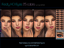 Sims 4 — Felicity HD Eyes by Vyuna — Here's a new set of 25 Eyes! Felicity HD Eyes brings you natural eye colors and
