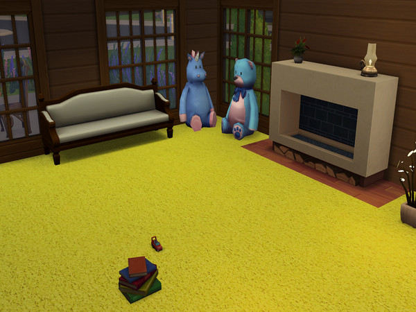 Sims 4 — Canary Yellow Carpet by abormotova2 — Standard Cut Pile Carpet in Canary Yellow