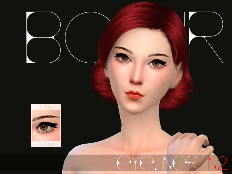 The Sims Resource Bobur Eyeliner N02