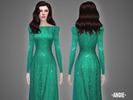 Sims 4 — Angie - gown by -April- — Hey AND HAPPY NEW YEAR EVERYONE! Woooooo! My first upload of 2016 is this beaded gown,