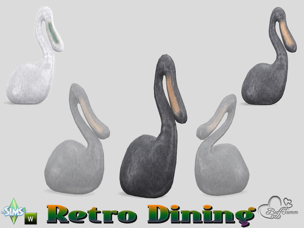 Sims 4 — Retro Dining Duck v2 by BuffSumm — Traveling back in time.... Retro Dining... Stylish, Colorful, just Retro :)