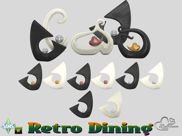 Sims 4 — Retro Dining Figurine v4 by BuffSumm — Traveling back in time.... Retro Dining... Stylish, Colorful, just Retro