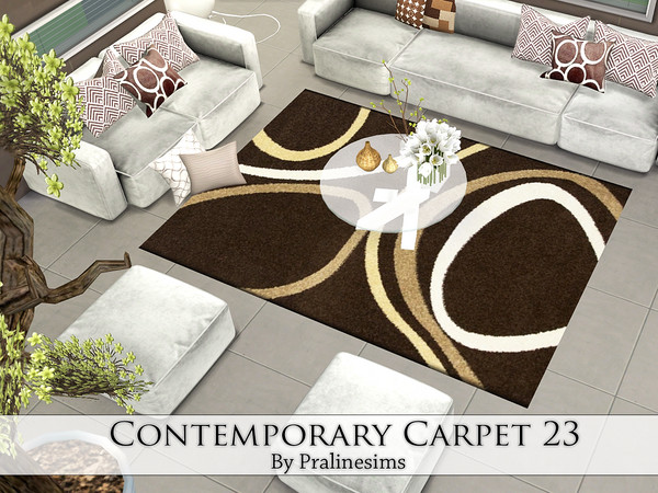 Sims 4 — Contemporary Carpet 23 by Pralinesims — By Pralinesims