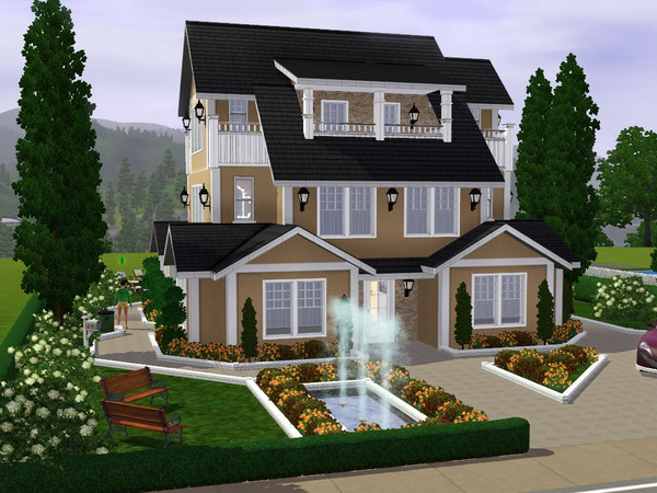 Sims 3 — Villa Emy by gabi892 — Villa Emy is large family Villa with 3 floors. This house is combination of traditional