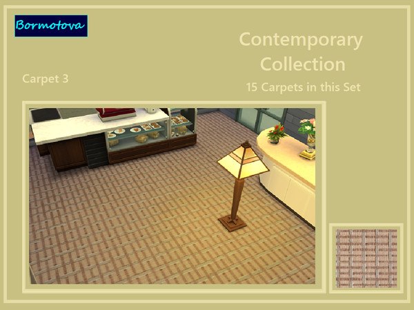 Sims 4 — Contemporary Carpet 3 by abormotova2 — A set of 15 mixed Contemporary Carpets suitable for commercial property.