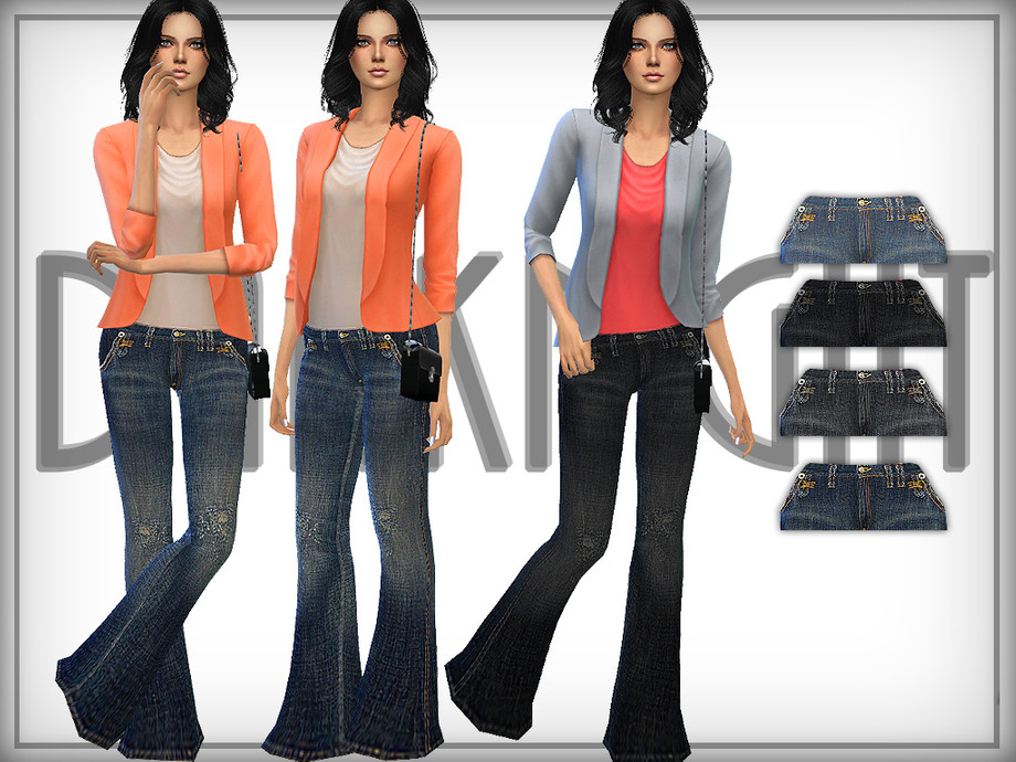 Sims 4 CC Flare Pants