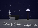 Sims 4 — Lonely Stars Wallpapers by nevaehrolleh — Dark blue wall with faint stars. Including 3 patterns can be arranged