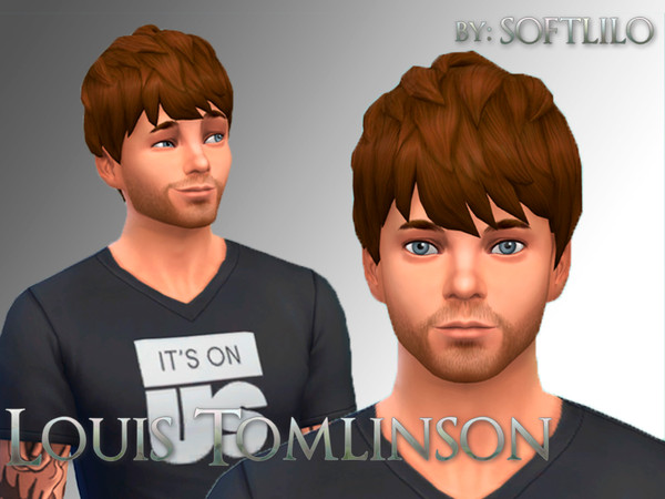 Sims 4 — Louis Tomlinson  by softlilo — Louis Tomlinson from One Direction. No sliders. No skin. No Custom Content used.