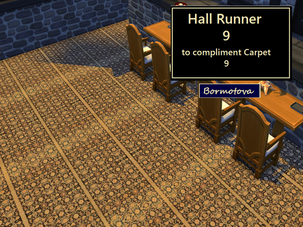 Sims 4 — Hall Runner 9 by abormotova2 — Hall Runner to match Carpet 8
