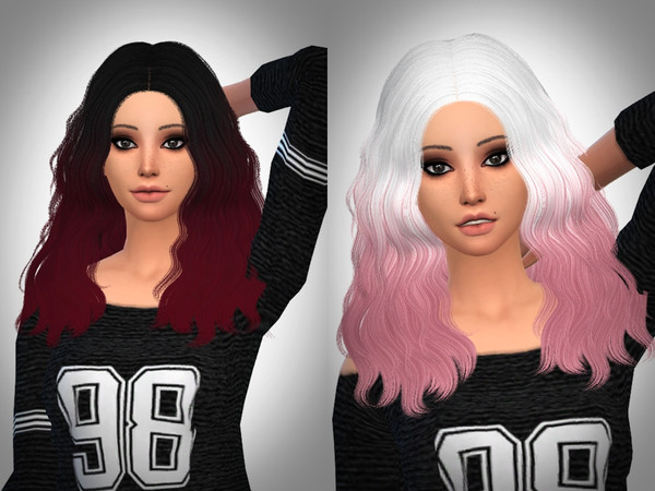 Sims 4 — M-Shi - Sintiklia Marina Hair Retexture by mikerashi — - 56 Colors 23 Normal , 33 Ombre (In it 8 rebellion