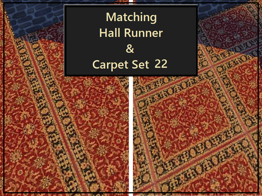 The Sims Resource - Hall Runner & Carpet Set 22