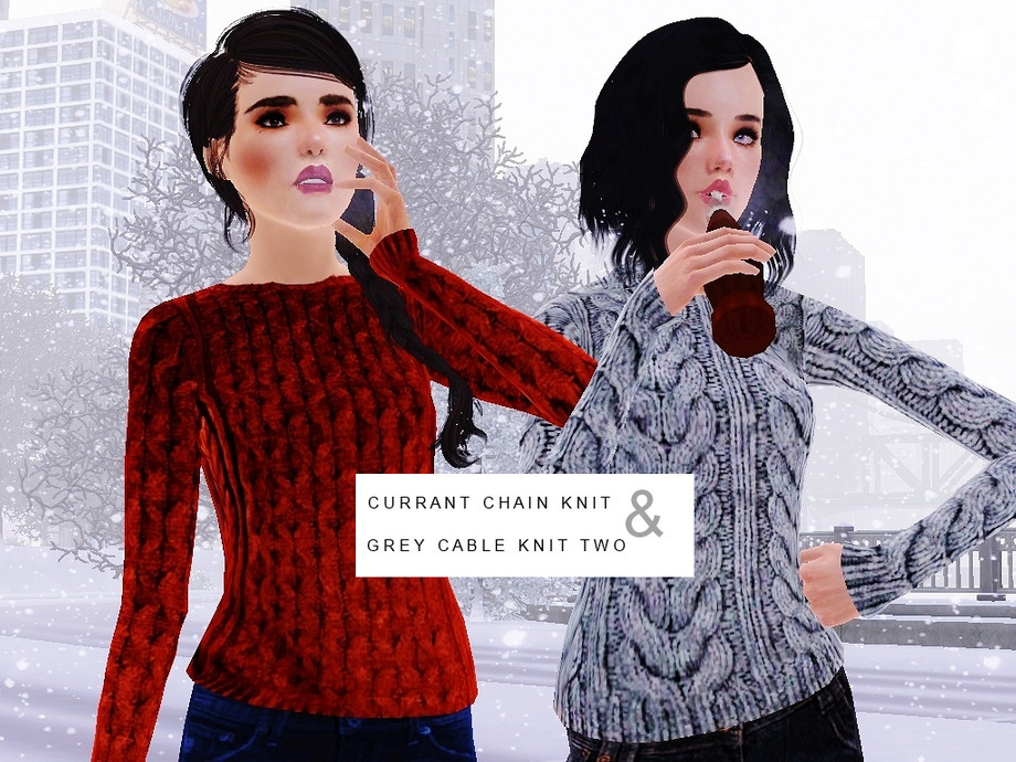 The Sims Resource - Winter Sweater Collection 2