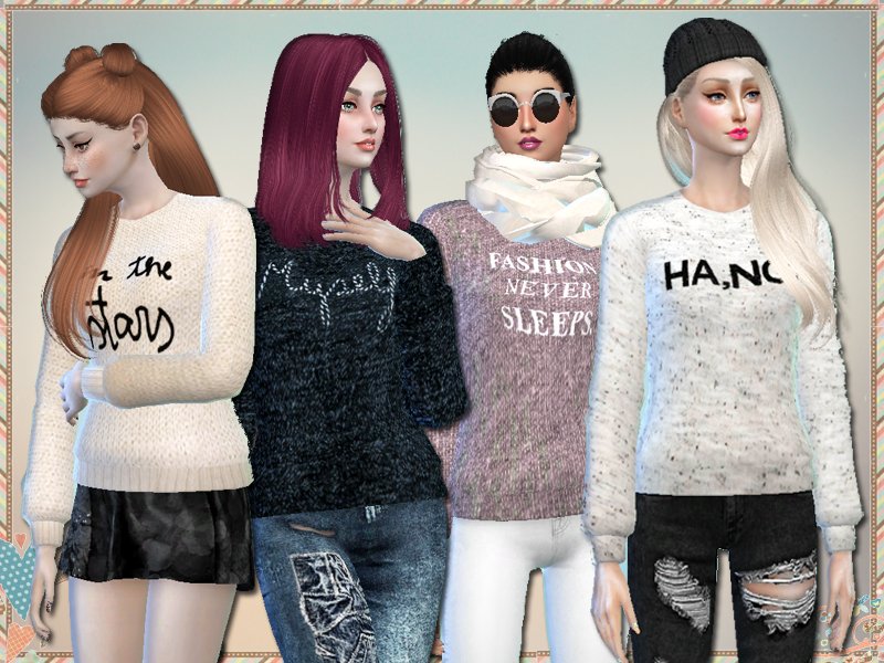 The Sims Resource - 'Myself' Sweaters - Spa Day needed