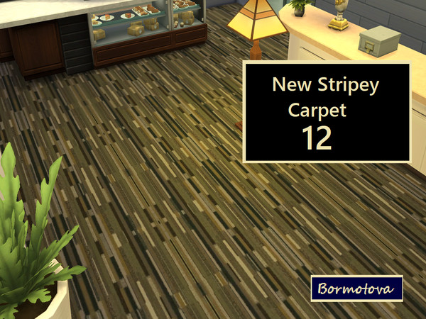 Sims 4 — Modern Striped Carpet 12 by abormotova2 — From a set of 15 modern striped carpets.