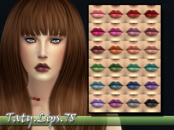 Sims 4 — [Ts4]Taty_Lips_78 by tatygagg — - Female - Human - Teen to Elder