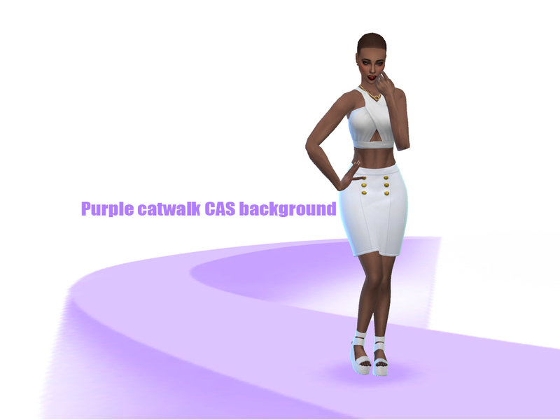 Hãy truyền tải phong cách của bạn thông qua Purple Cat Walk Cas Background của Sims
