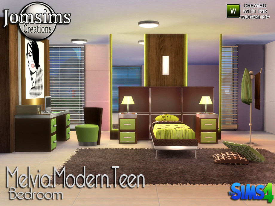 The Sims Resource Melvia Modern Teen Bedroom
