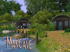 Sims 3 — ManCave by fredbrenny — Where's the lot? Where IS that Cave? It is there where it is supposed to be. It is