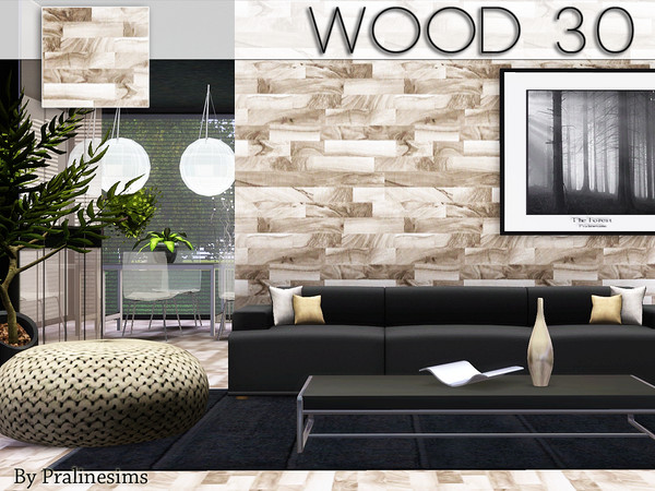 Sims 3 — Wood 30 by Pralinesims — By Pralinesims for TSR