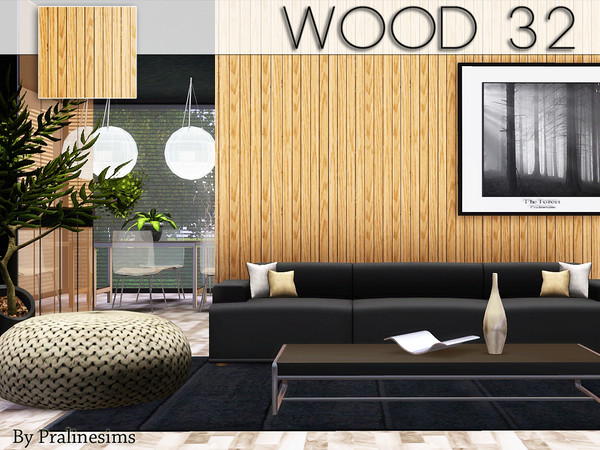 Sims 3 — Wood 32 by Pralinesims — By Pralinesims for TSR