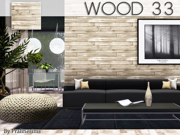 Sims 3 — Wood 33 by Pralinesims — By Pralinesims for TSR