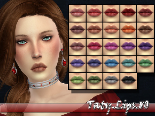 Sims 4 — [Ts4]Taty_Lips_80 by tatygagg — -Female -Human, Alien -Teen to Elder