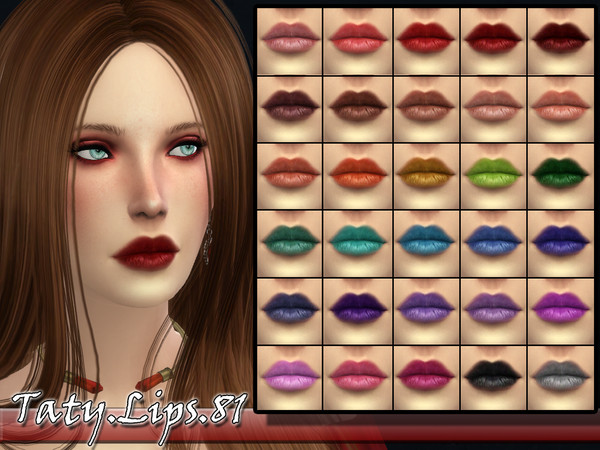 Sims 4 — [Ts4]Taty_Lips_81 by tatygagg — -Female -Human, Alien -Teen to Elder