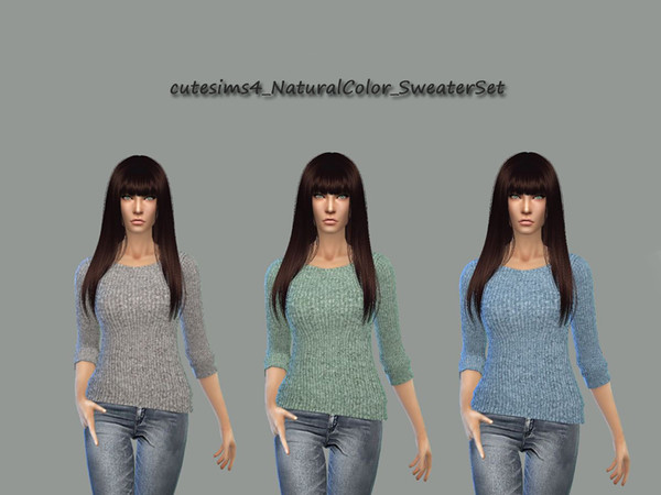 Sims 4 — naturalColors_Sweater - Cool Kitchen needed by Awesomesims4 — naturalColors_Sweater_Set - you need the cool