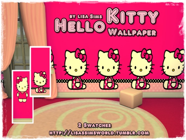 The Sims Resource - Hello Kitty Wallpaper