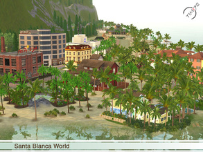 Sims 3 — Santa Blanca by timi722 — Medium size, handpainted, populated mediterranean island, with a small sea and