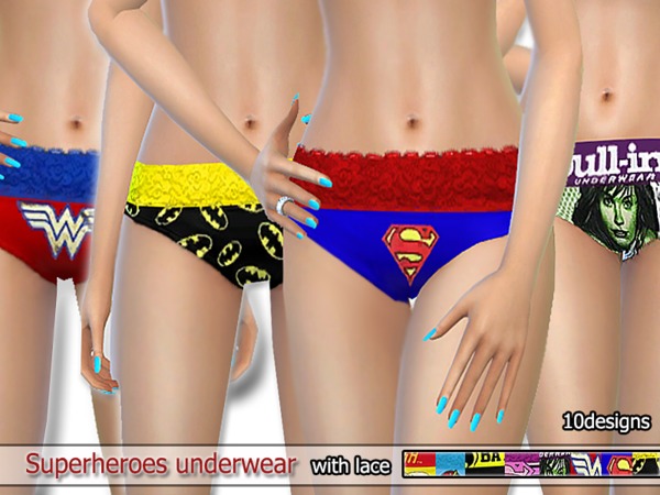 Women's Underwear- Superheroes 