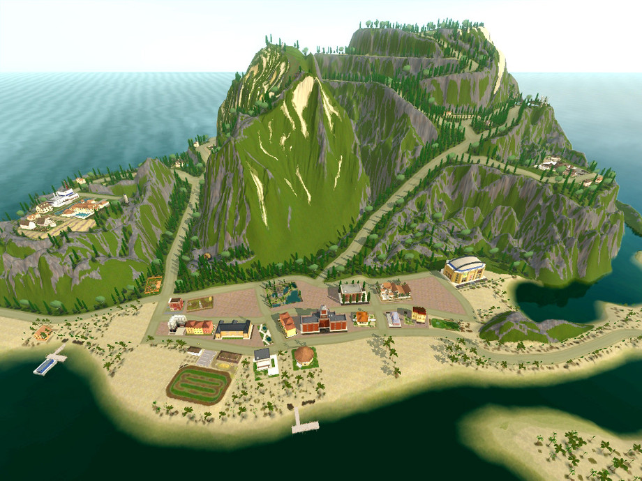 Sims 3 worlds. Города острова для симс 3. Городок в симс. Необычные города для симс 3. Горный город в симс 3.