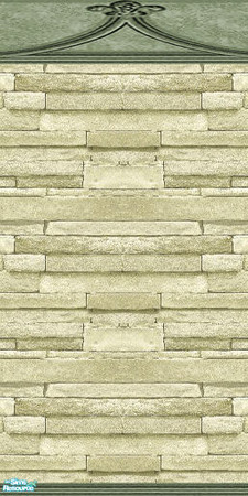 Sims 2 — Castle Wall - Ivory with paneling by Sheera — Part of my Castle Walls and Floors Set. Enjoy!