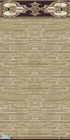 Sims 2 — Victorian Wall-Olive Green with paneling by Sheera — Part of my Victorian Brick walls and floors set. Enjoy!