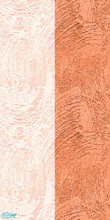 Sims 2 — two-tone plasta set - orange by skinflin — orange...It has been two toned, pale version of its colour on one