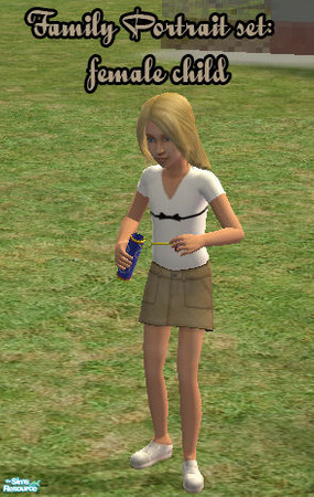 Sims 2 — Family Portrait Set - Child Female Top by buckeye906 — Although this family of sims may not be the most