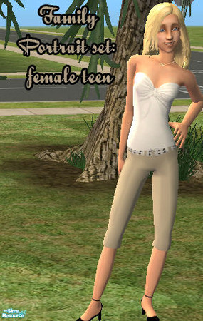 Sims 2 — Family Portrait Set - Teen Female by buckeye906 — Although this family of sims may not be the most photogenic,