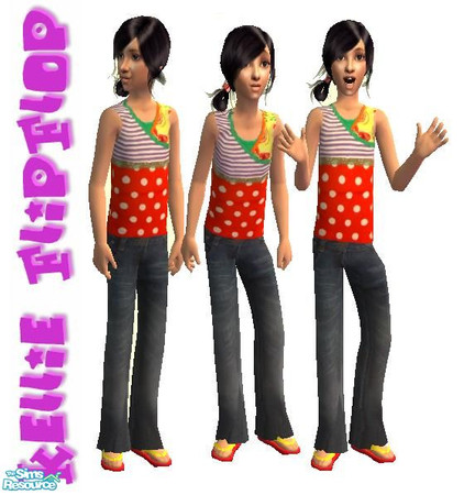 Sims 2 — Kellie FlipFlop Collection - Individual  by Pinelle — Don't forget to download the mesh! follow the link below..