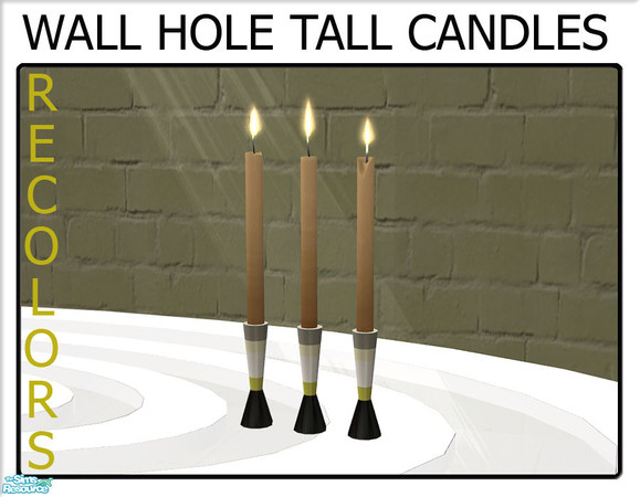 Sims 2 — Wall Hole Tall Candles  by linegud — 