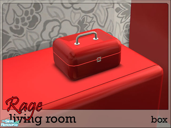 Sims 2 — 'Rage' Box by prin6je — Small metal box to hold your Sims' valuables.