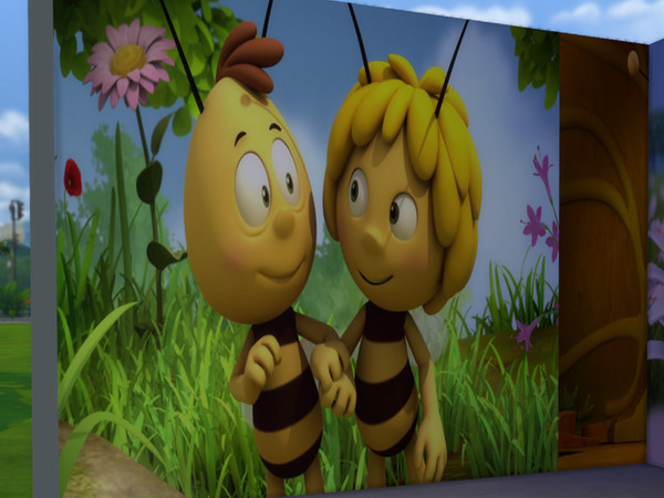 Sims 4 — Biene Maja Wallpaper 2 by Stanasims — i hope you like it created by stanasims