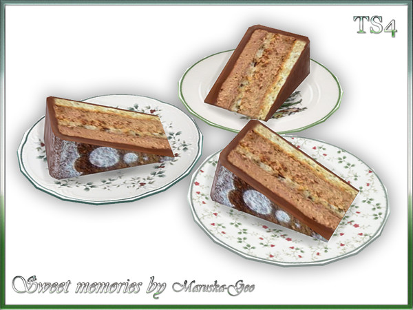 Sims 4 — Maruska-Geo Sweet memories slice of cake by Maruska-Geo — Maruska-Geo Sweet memories slice of cake