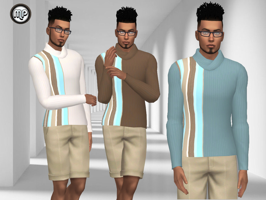 Sims 4 - MP Simple Male Sweatshirt N1 by MartyP - Teen to Elder sims For ma...