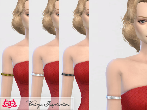 Sims 4 — Armlet M.M by Colores_Urbanos — inspired by Marilyn Monroe in How To Marry a Millionaire. 1953 new meshes made