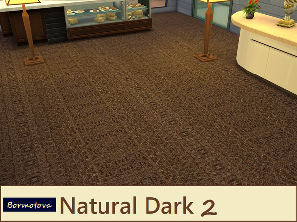 Sims 4 — Dark Naturals 2 by abormotova2 — From a set of 15 dark natural toned carpets.