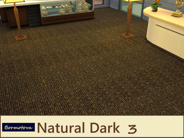 Sims 4 — Dark Naturals 3 by abormotova2 — From a set of 15 dark natural toned carpets.